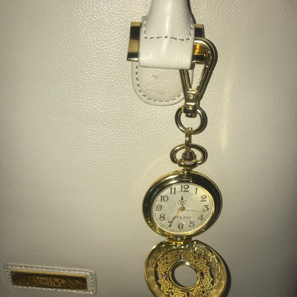 Joy & Iman leather off white purse - Picture 3 of 7